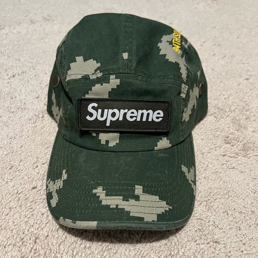 Supreme Forest Green Camo Cap